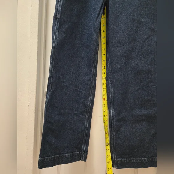 American Eagle AE77 Premium Stovepipe Carpenter Jeans Dark Wash High Waist – 4P - Picture 7 of 8